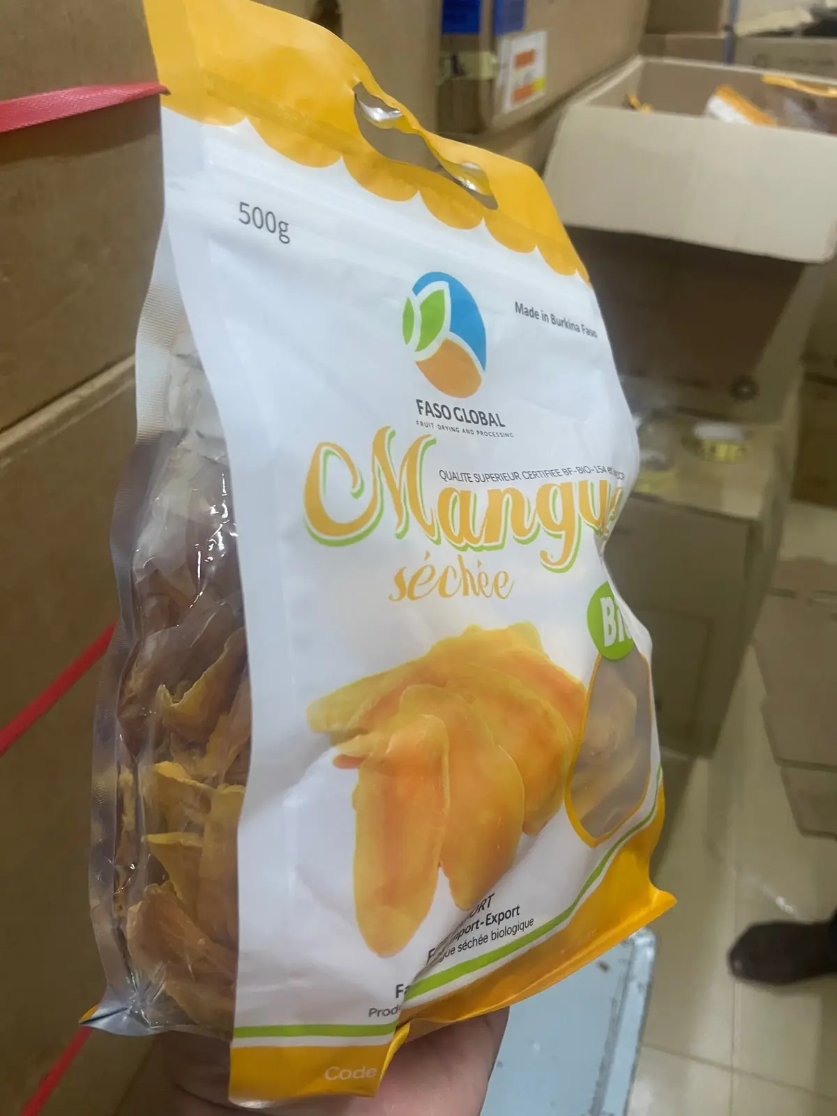 Sachet de vente de 500 g.